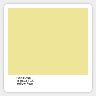 pantone 11-0623 TCX Yellow Pear Sticker